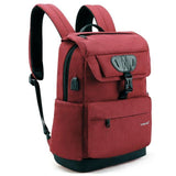 Women's 15.6in Laptop Backpack- Black Grey, Redbags - Kalsord