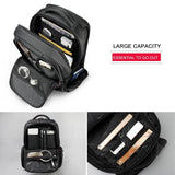 Men's Nylon Anti Theft 15.6 inch Laptop Backpack- Black, Coffee, Silver Grey, Dark GrayBackpack - Kalsord
