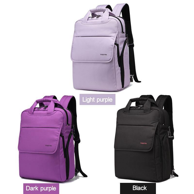 Women's Multi-function Backpack/Handbag- Black, Wine Red, Green, Dark Purple, Light Purplebags - Kalsord