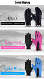 Warm Winter Anti-Slip Gloves For Outdoor Sports Cycling- Black, Lake Blue, Rose RedGloves - Kalsord