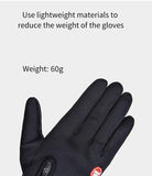 Warm Winter Anti-Slip Gloves For Outdoor Sports Cycling- Black, Lake Blue, Rose RedGloves - Kalsord
