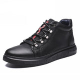 Men's New Design Black Leather Boot - Kalsord