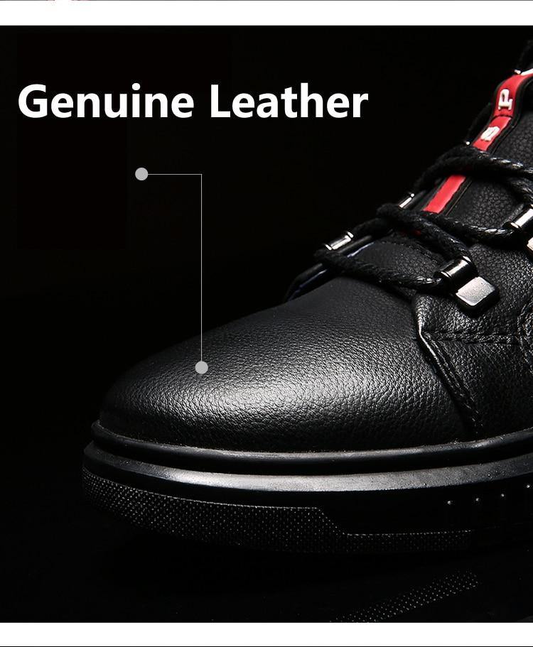 Men's New Design Black Leather Boot - Kalsord