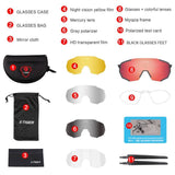 Modern Polarized 5 Lens Cycling Glasses | Goggles | Eyewear For Protection | Outdoor activitiessunglasses - Kalsord