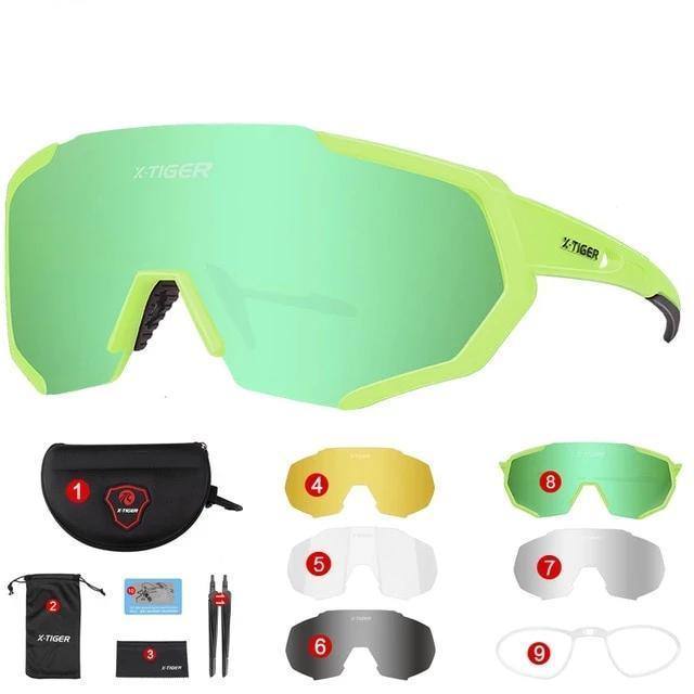 Modern Polarized 5 Lens Cycling Glasses | Goggles | Eyewear For Protection | Outdoor activitiessunglasses - Kalsord